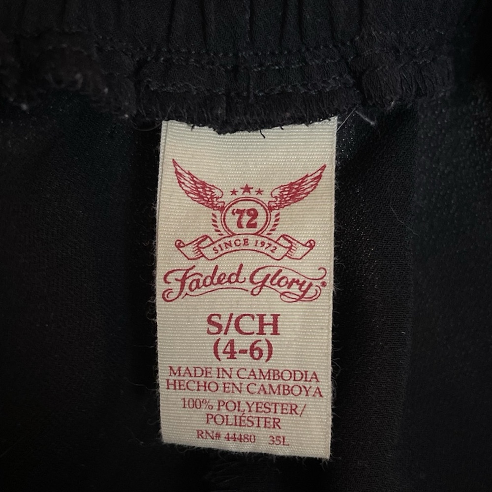 Faded glory black long skirt size small 4-6. - Picture 4 of 4